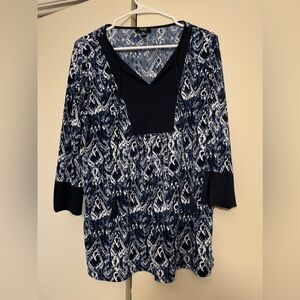 Dressy tunic with tie top